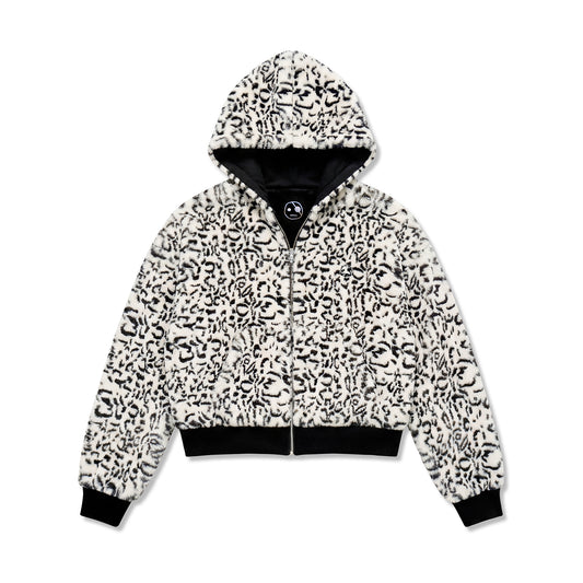 WHITE LEOPARD HOODIE